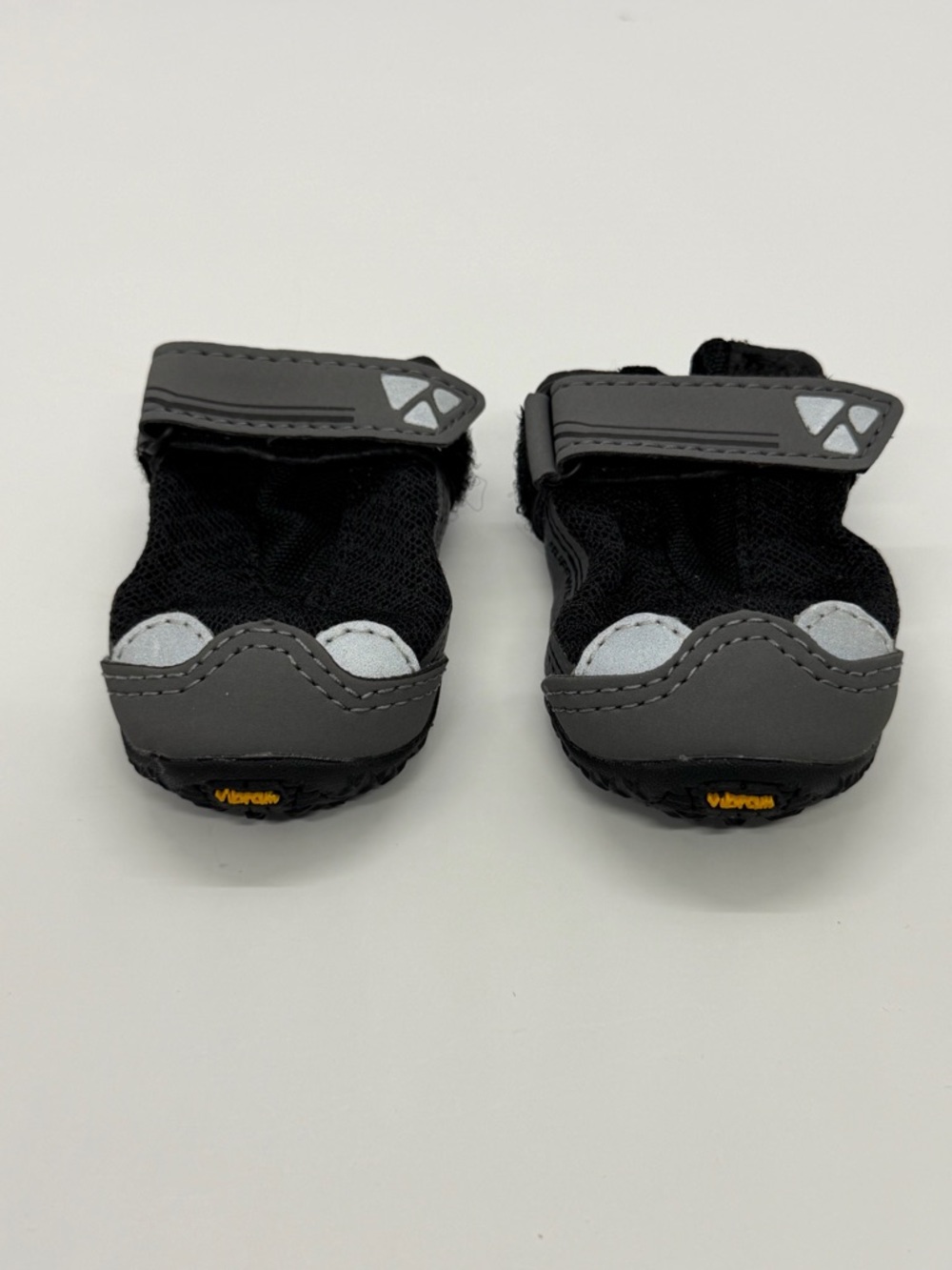 RuffWear Black and Gray Reflective Dog Boots with Vibram Logo
